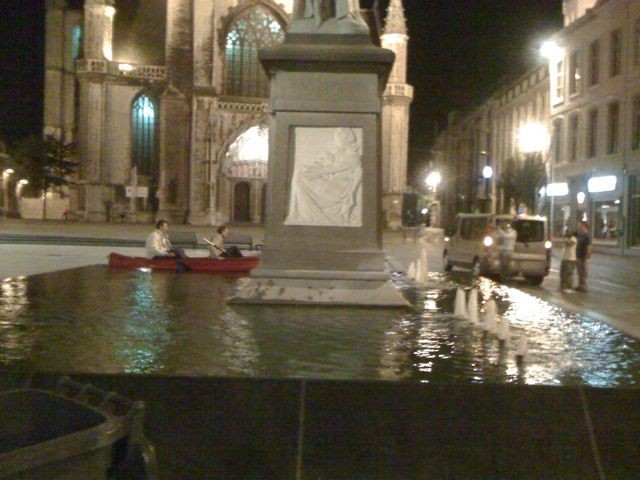 Boat + Fountain