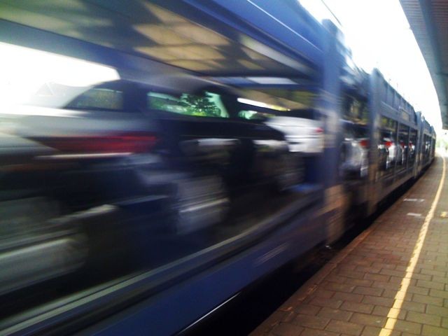 Cars On the Railway