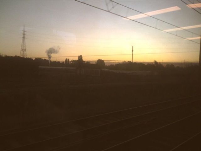 Sunrise As Seen From the Train