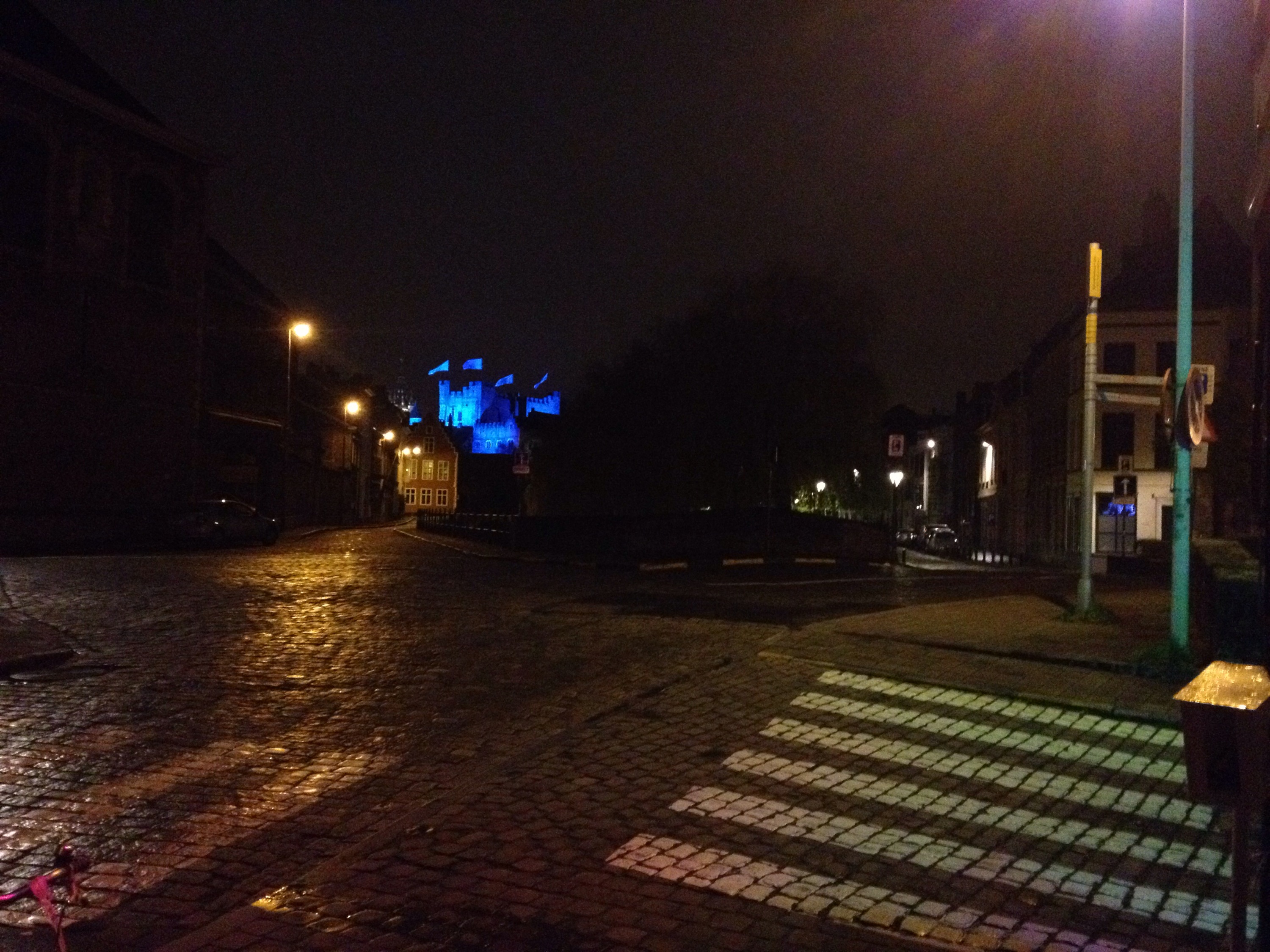 The Castle is Feeling Blue Tonight