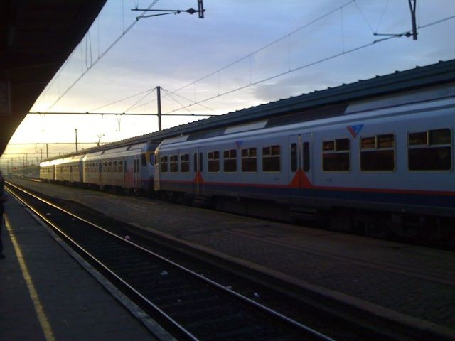 Trainstation With Sunrise